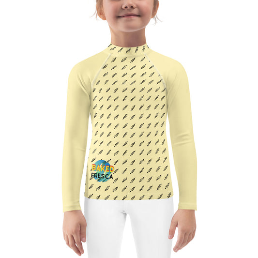 Yellow Diamonds Kids Rash Guard by Baked Fresca