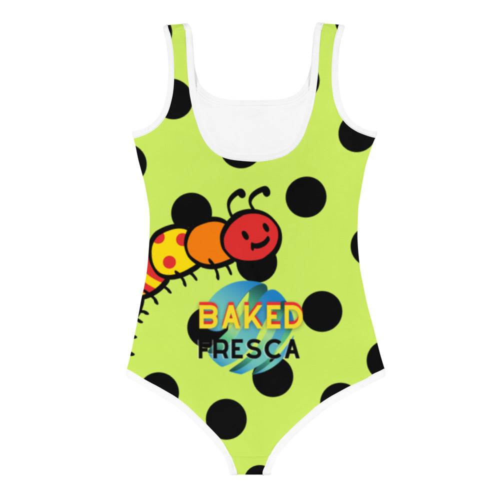 Snacky Caterpillar Kids Swimsuit by Baked Fresca