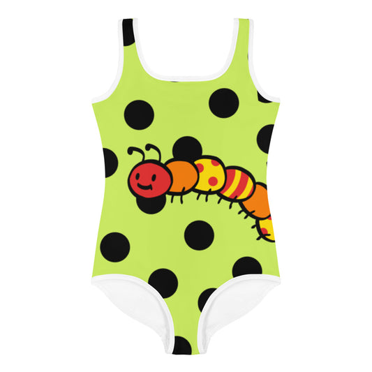 Snacky Caterpillar Kids Swimsuit by Baked Fresca