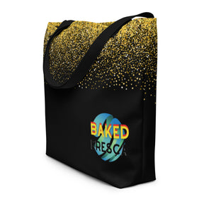 Golden Glitter Oversized Bag 