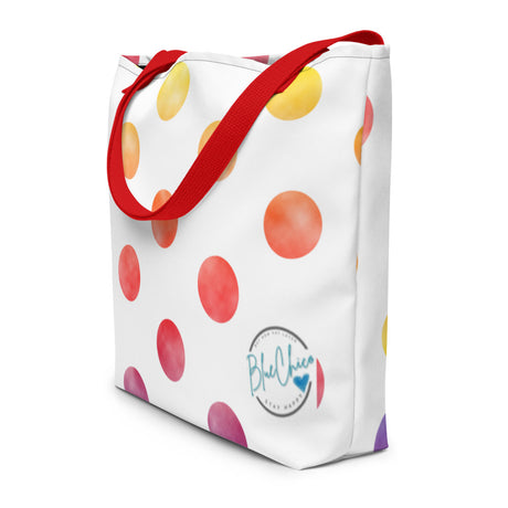 Colored Polka Oversized Bag 
