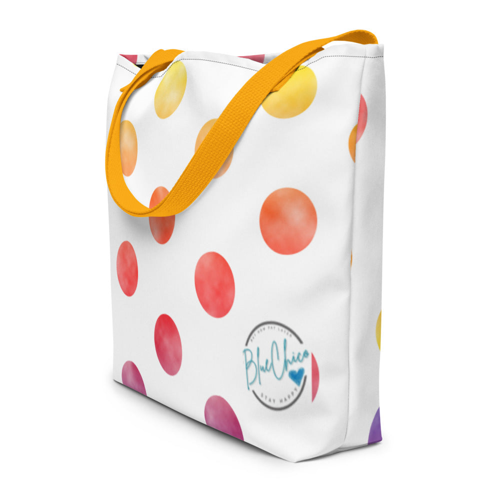 Colored Polka Oversized Bag 