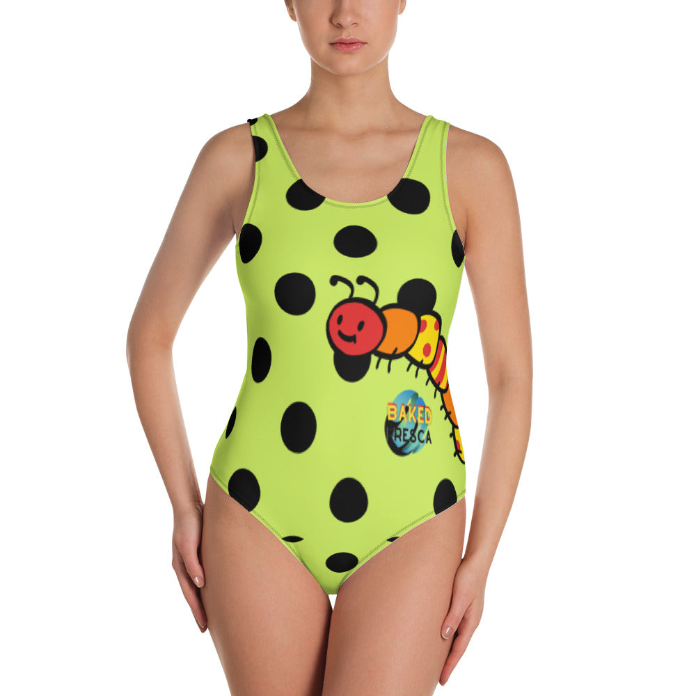 Snacky Caterpillar One-Piece Swimsuit by Baked Fresca