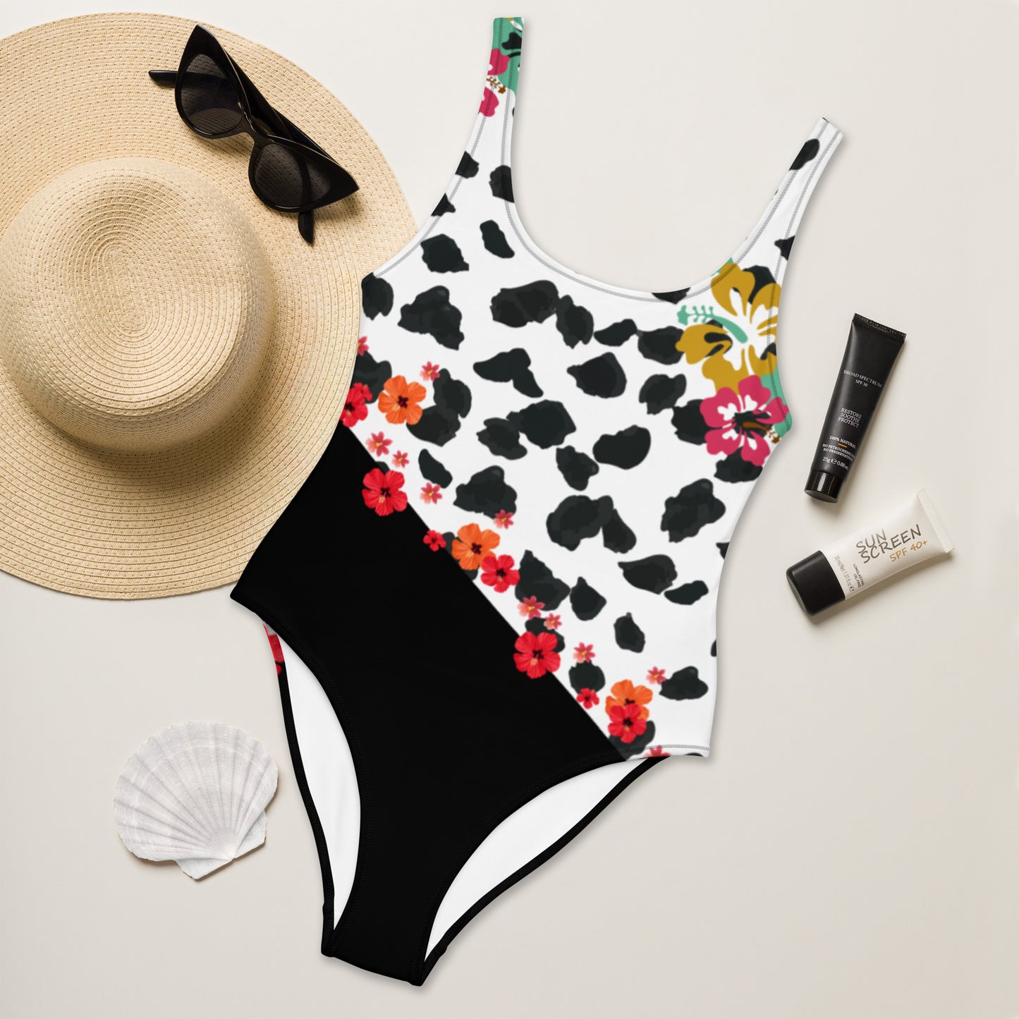 Floral Queen One-Piece Swimsuit