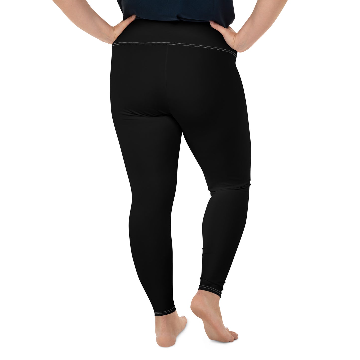 Basic Black Premium Plus Size Leggings