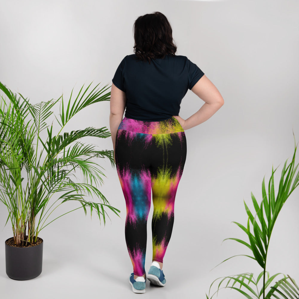 90's Flair Premium Print Plus Size Leggings 
