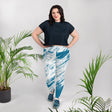 Blue Rush Premium Plus Size Leggings 
