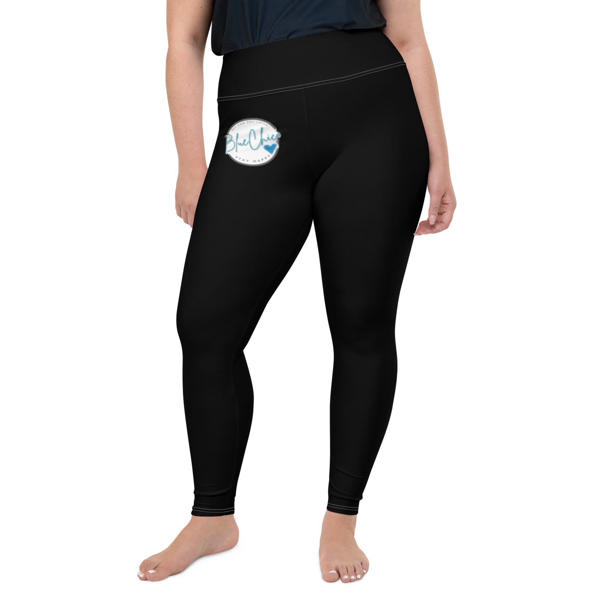 Basic Black Premium Plus Size Leggings 