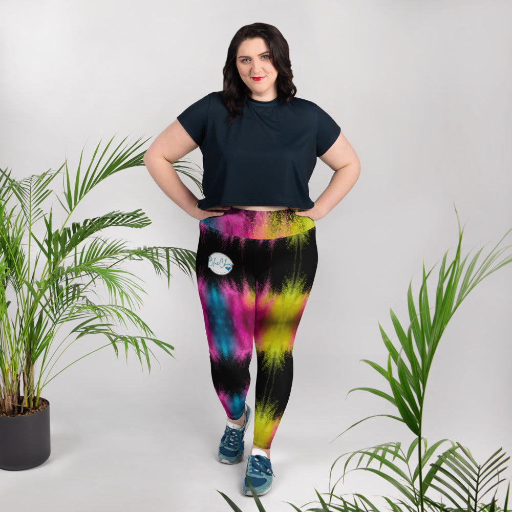 90's Flair Premium Print Plus Size Leggings 