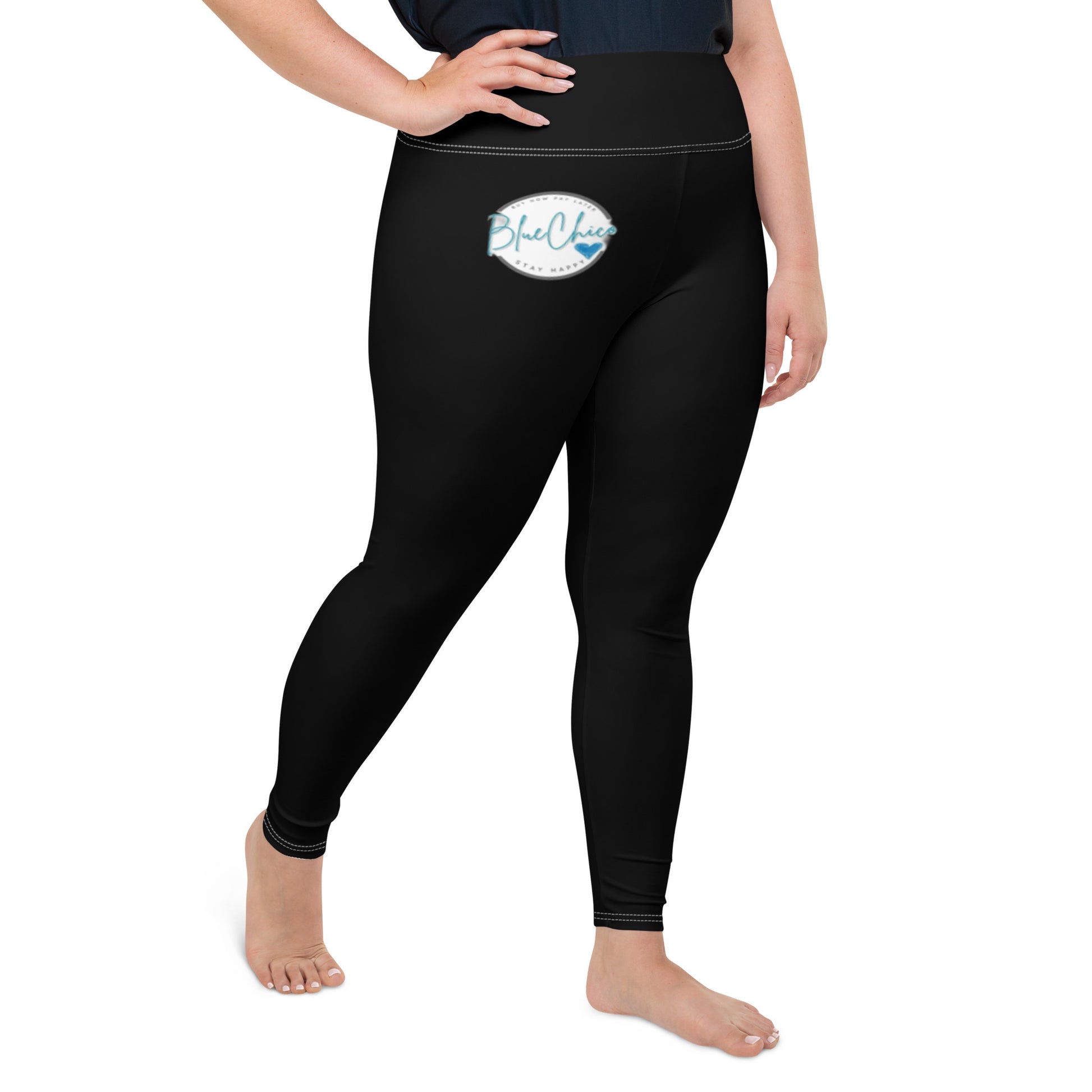 Basic Black Premium Plus Size Leggings 