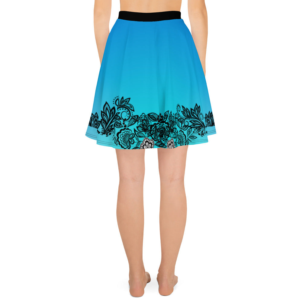 Blue Lace Swim Skirt by Baked Fresca