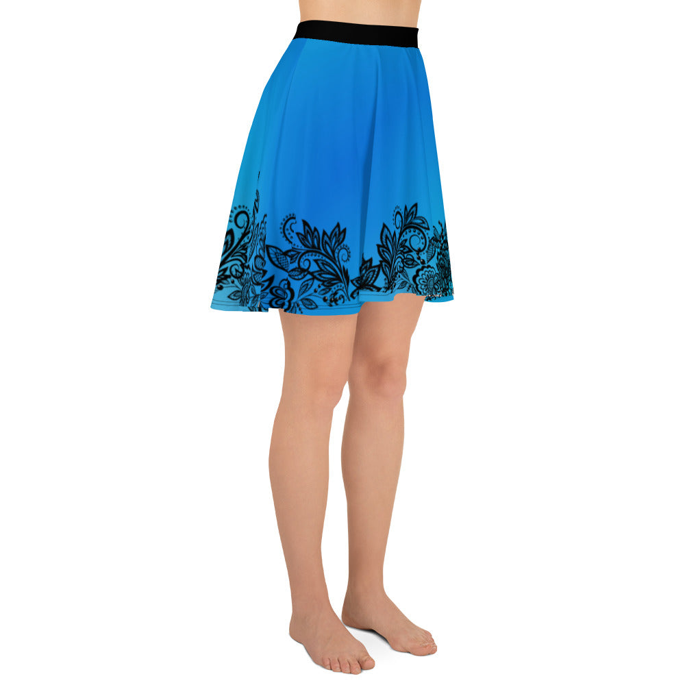 Blue Lace Swim Skirt by Baked Fresca