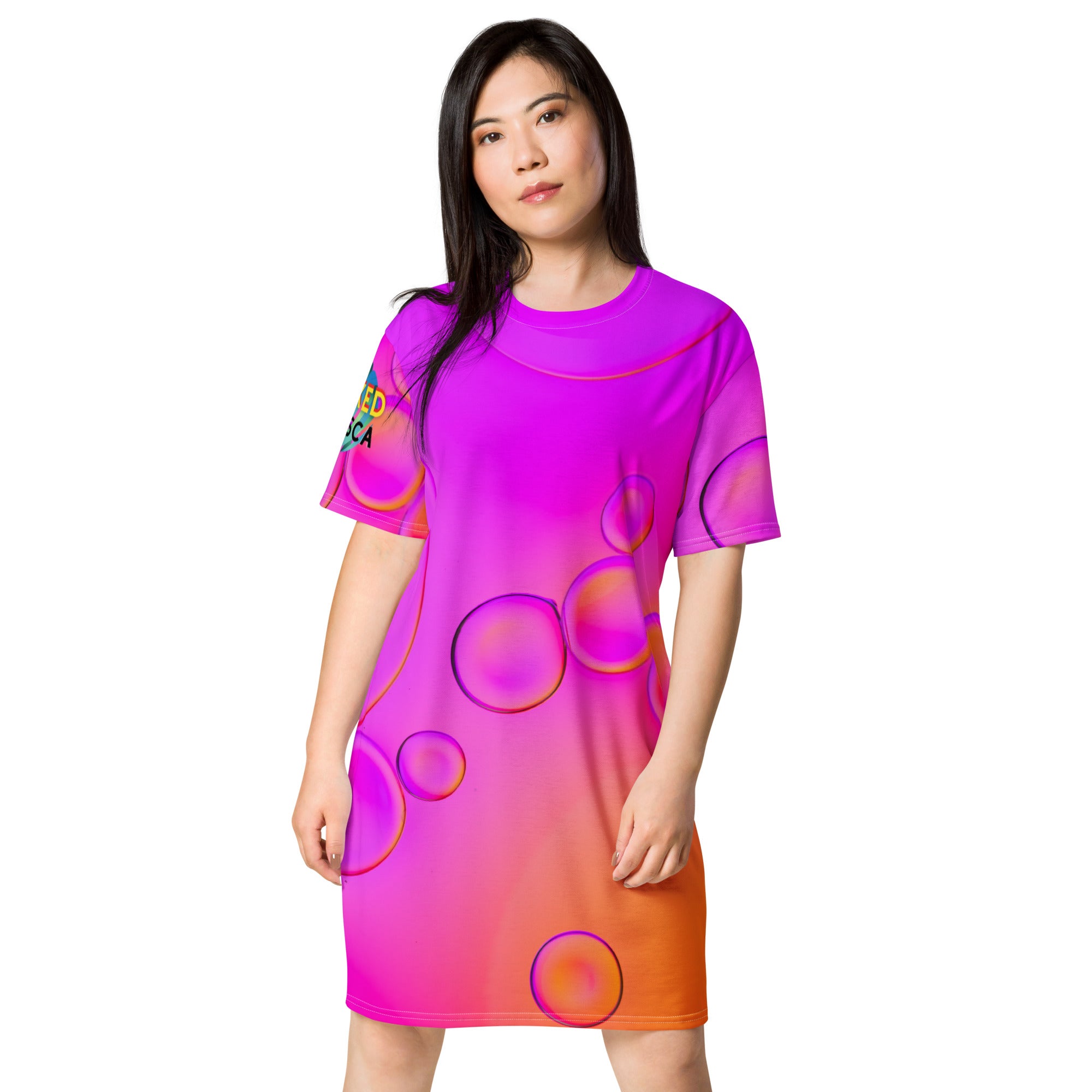 Neon Bubbles Swim Dress by Baked Fresca 