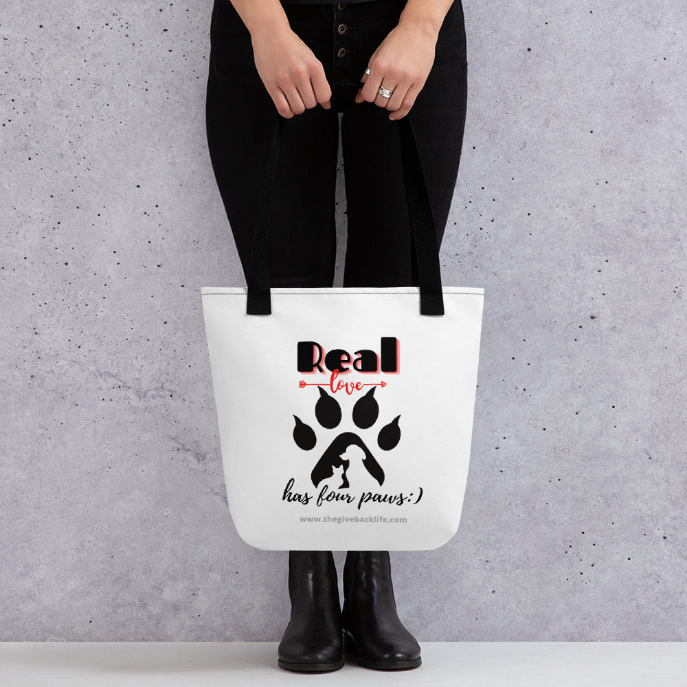 Real Love has Four Paws Hand Bag 
