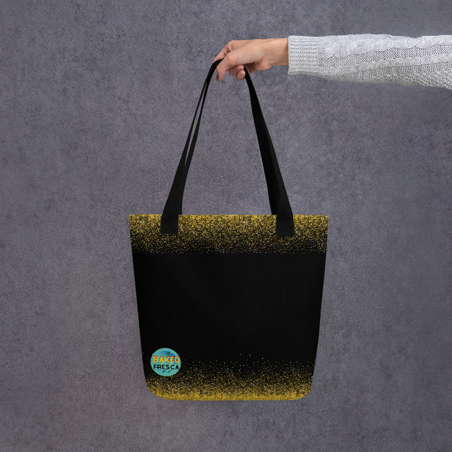 Golden Glitter Medium Sized Fashion Bag by Baked Fresca 