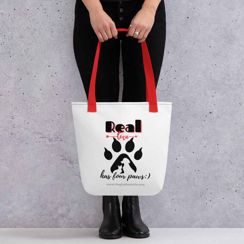 Real Love has Four Paws Hand Bag 