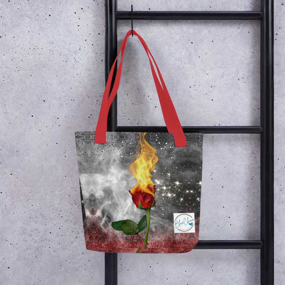 Fiery Rose Medium Sized Fashion Bag 