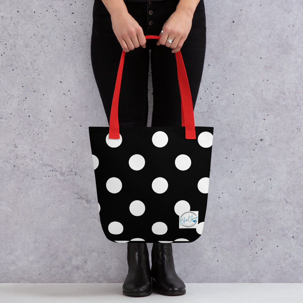 Traditional Polky Medium Sized Fashion Bag 