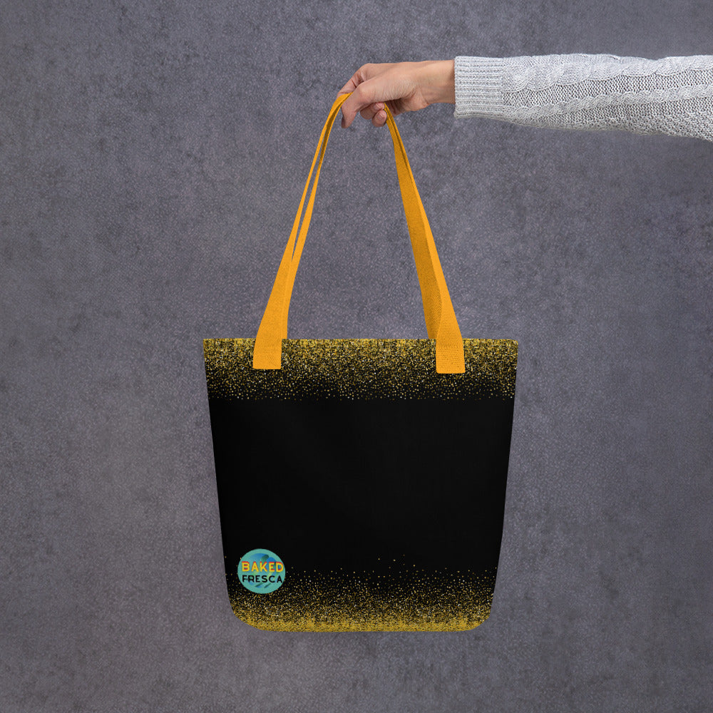 Golden Glitter Medium Sized Fashion Bag by Baked Fresca 