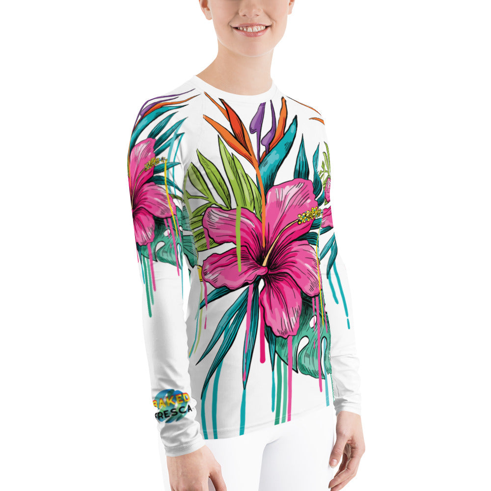 Maui Passion Women's Rash Guard by Baked Fresca 