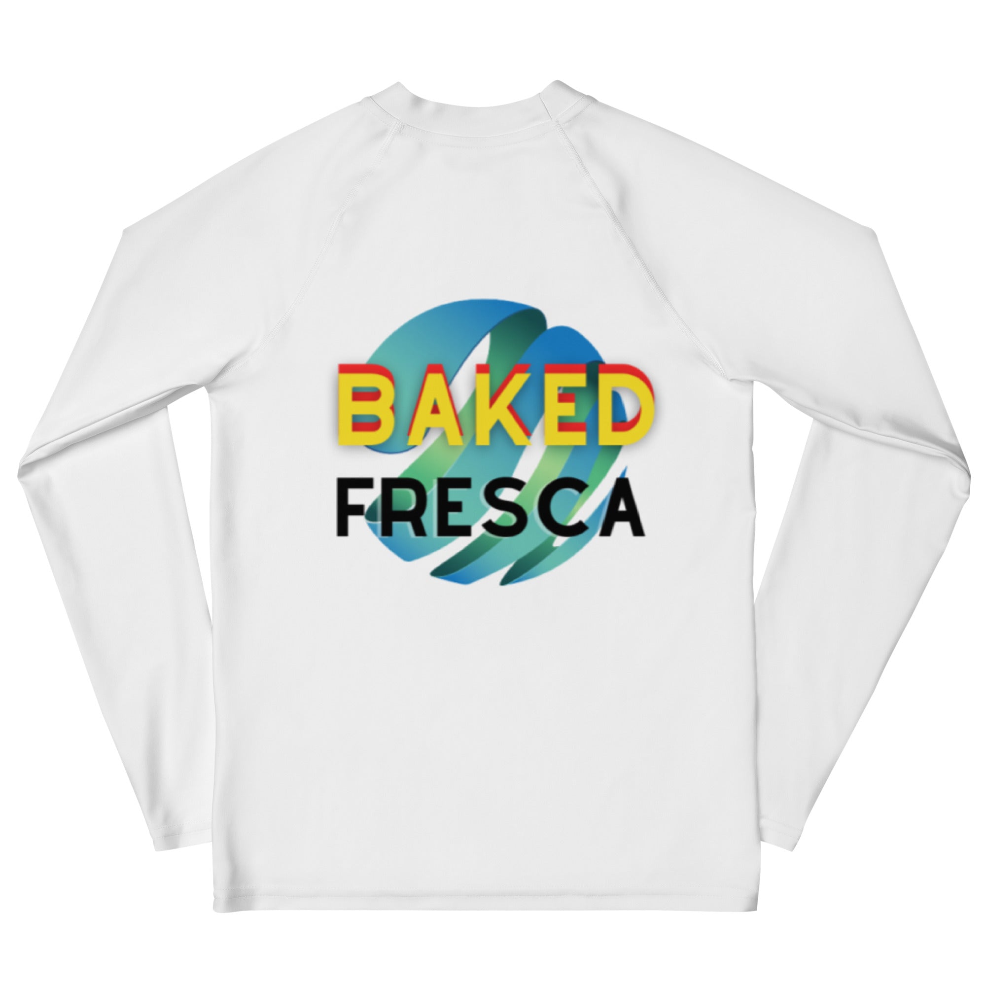 Clean White Youth Rash Guard by Baked Fresca 