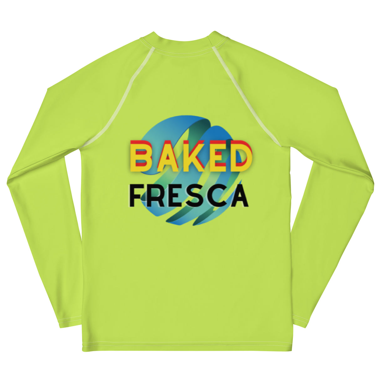 Fluorescent Green Youth Rash Guard by Baked Fresca 