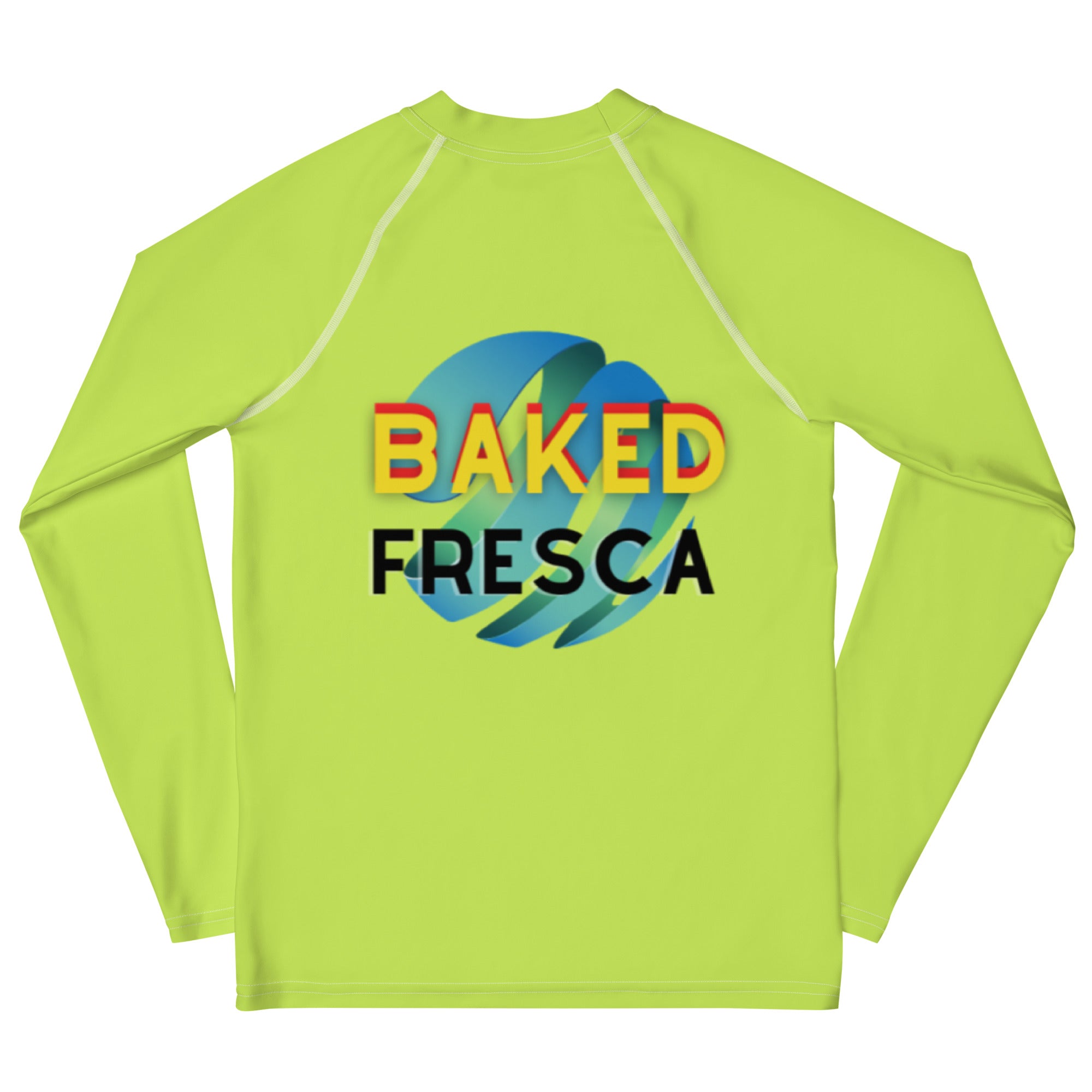Fluorescent Green Youth Rash Guard by Baked Fresca 