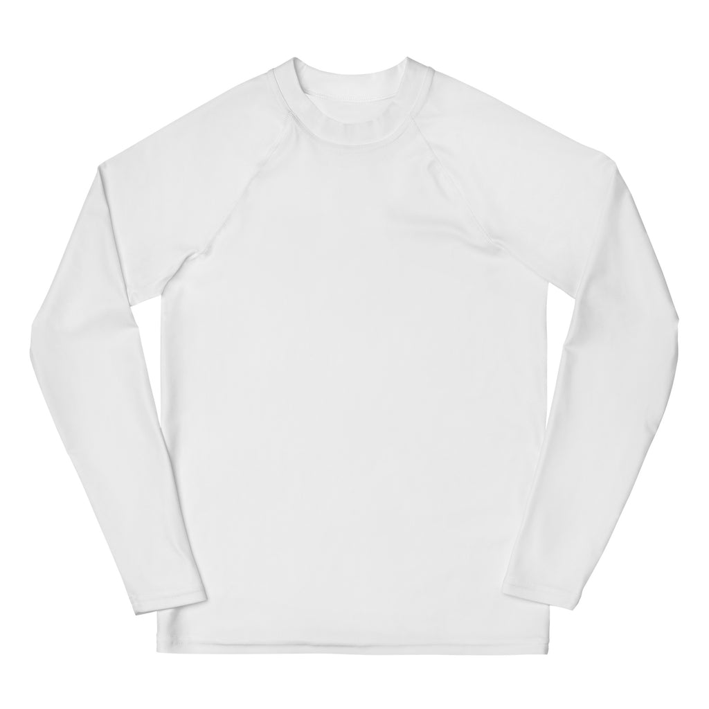 Clean White Youth Rash Guard by Baked Fresca 