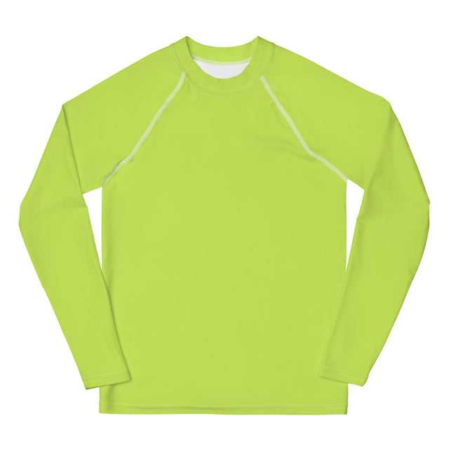 Fluorescent Green Youth Rash Guard by Baked Fresca 