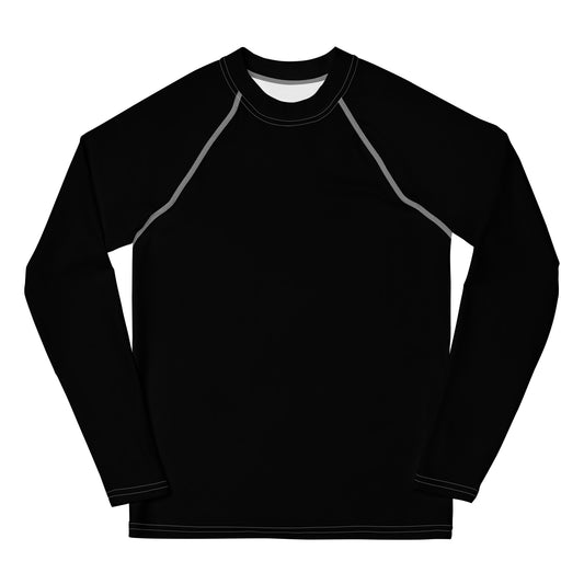 Simplicity Black Youth Rash Guard by Baked Fresca