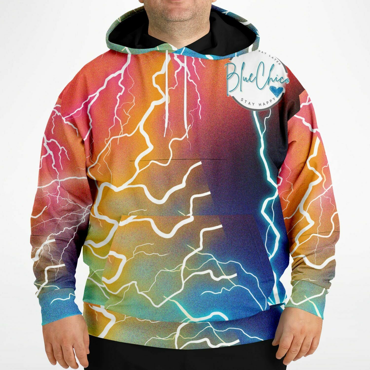 PLUS SIZE Lightning Strikes Premium Hoodie 