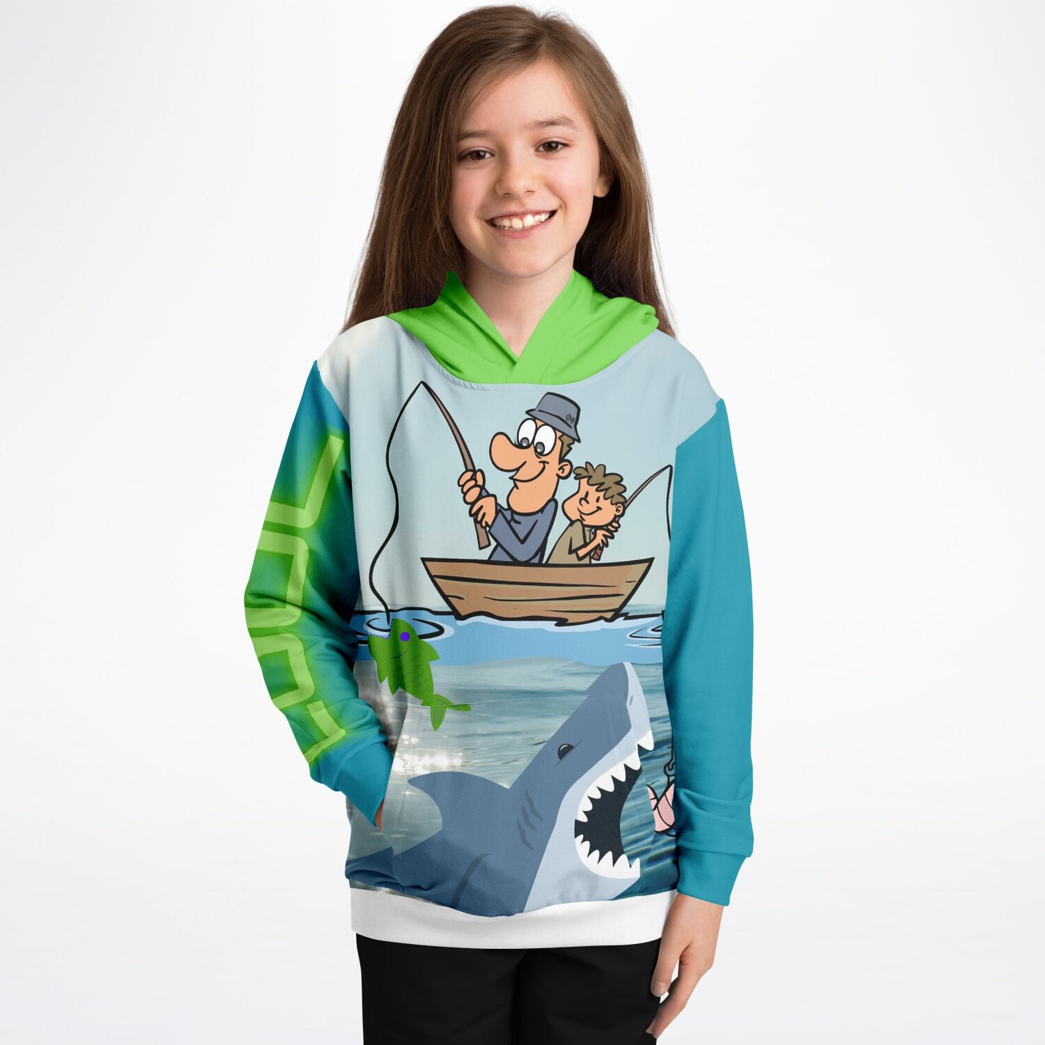 Fishing OOPS Premium Youth Hoodie 