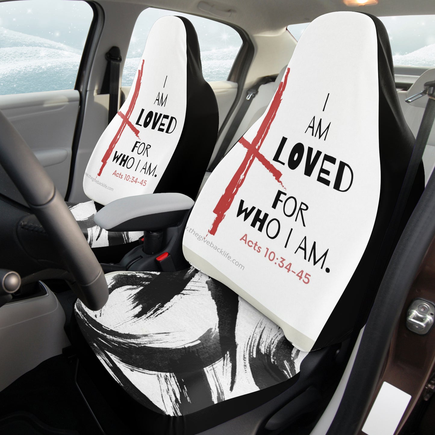 I am Loved For Who I Am Automobile Seat Cover