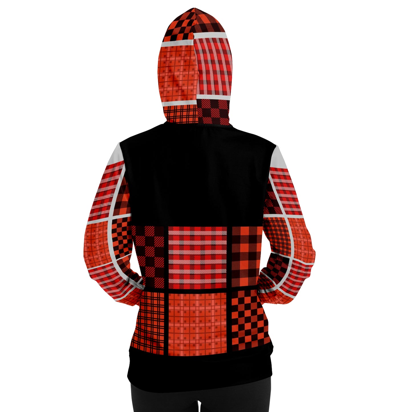 Fall Fun- New Jersey Plaid Premium Adult Hoodie