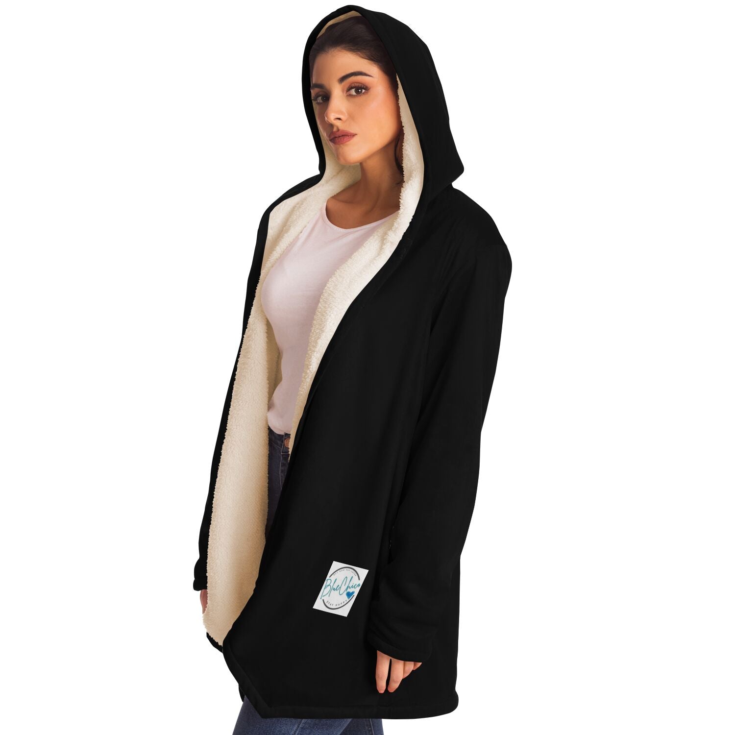 Basic Black Microfleece Cloak 