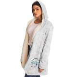 Fluffy White Microfleece Cloak 