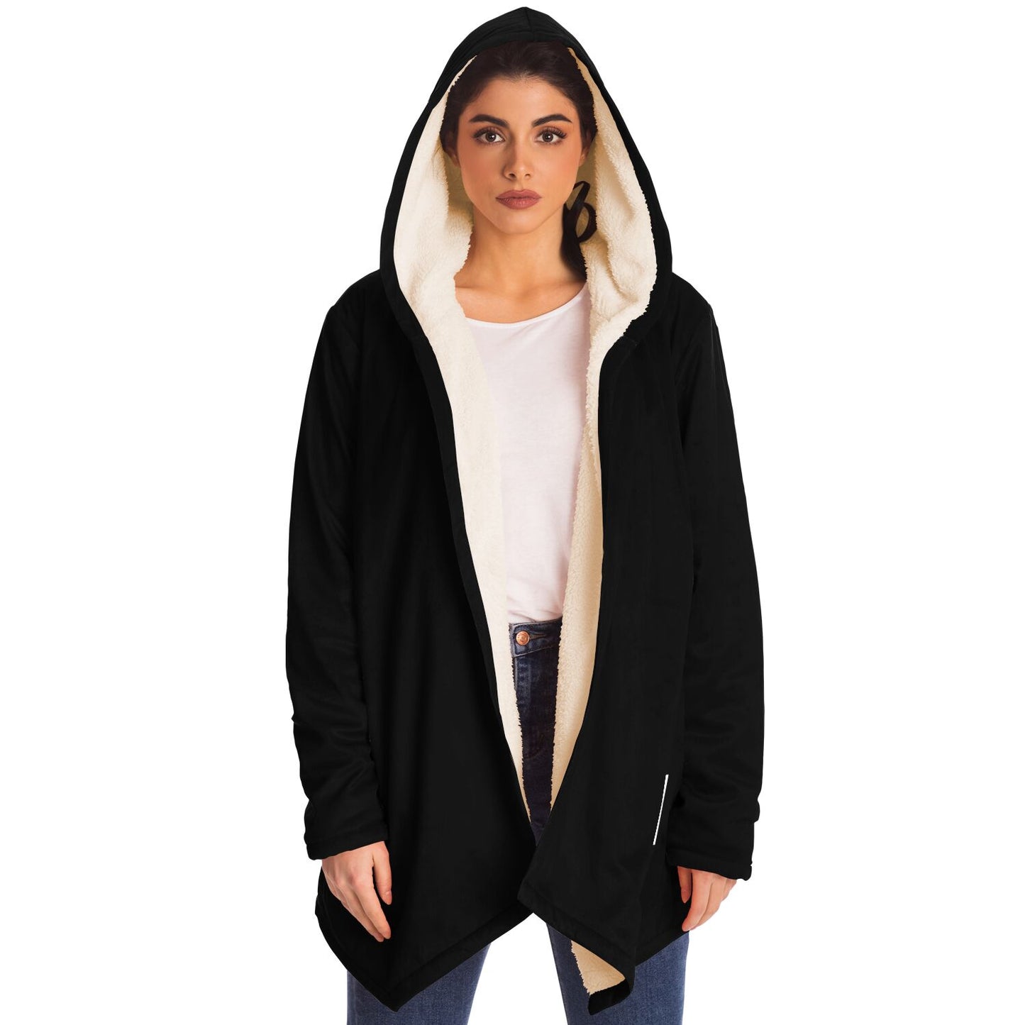 Basic Black Microfleece Cloak