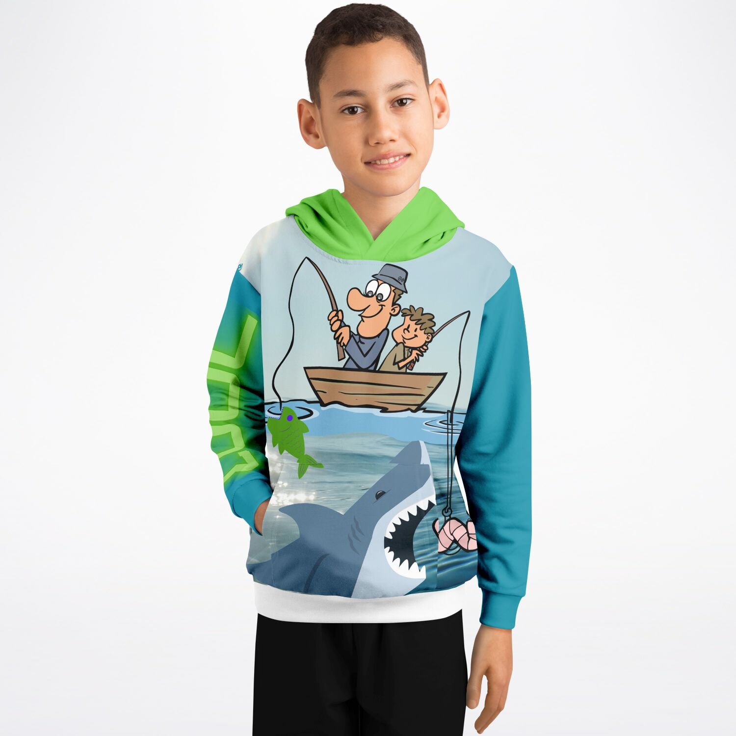 Fishing OOPS Premium Youth Hoodie 