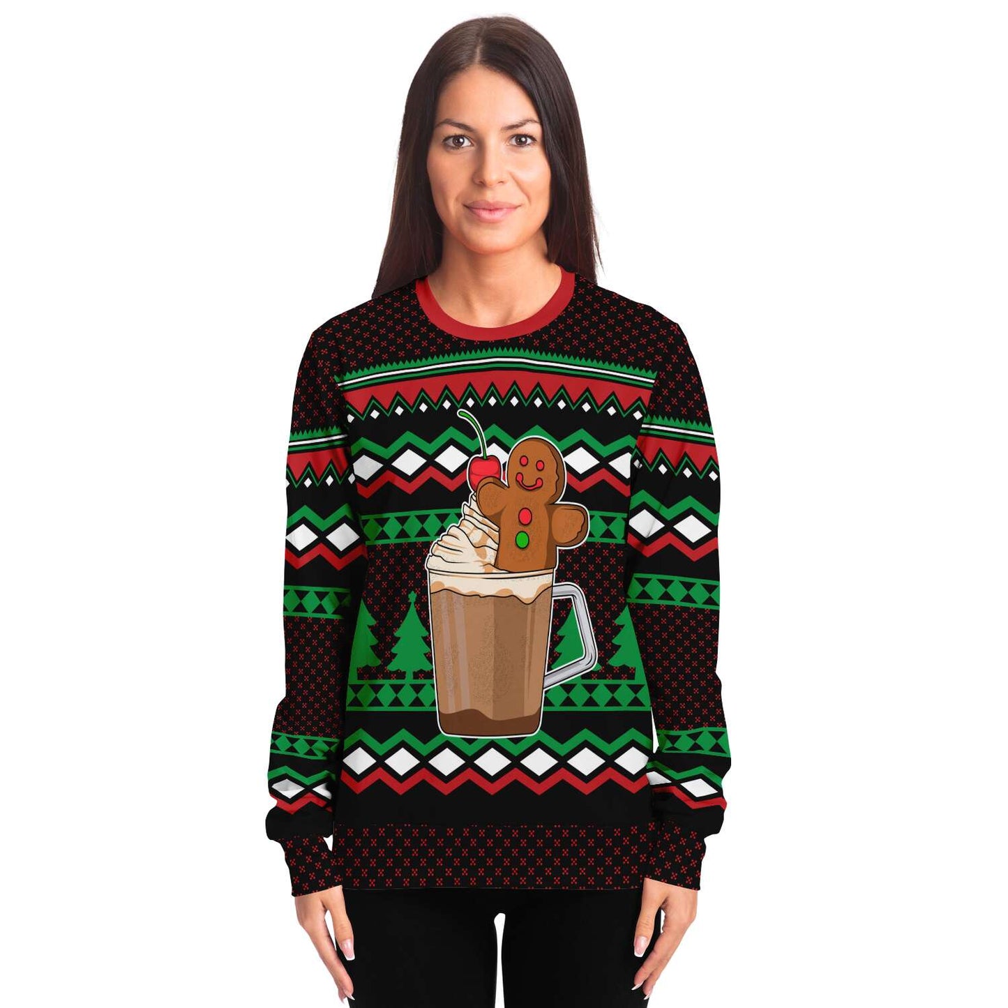 Gingerbread Cup O' Holly Jolly Sweatshirt