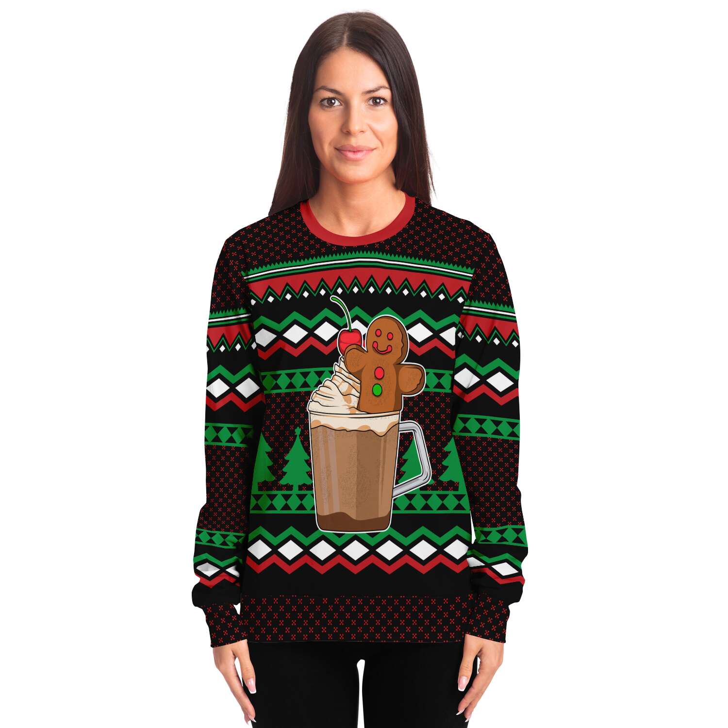 Gingerbread Cup O' Holly Jolly Sweatshirt 