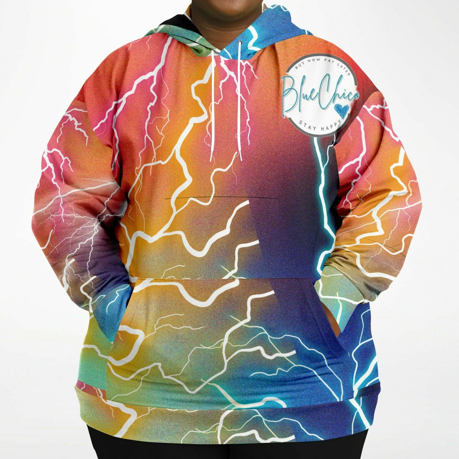 PLUS SIZE Lightning Strikes Premium Hoodie 