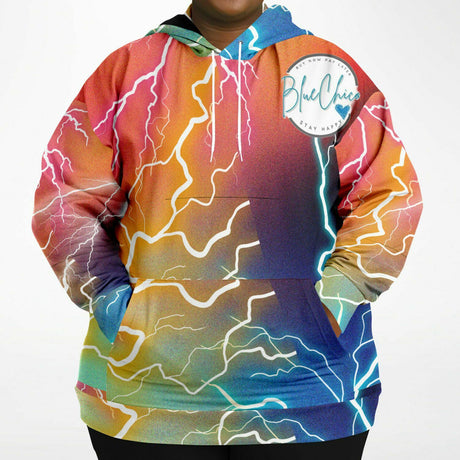 PLUS SIZE Lightning Strikes Premium Hoodie 