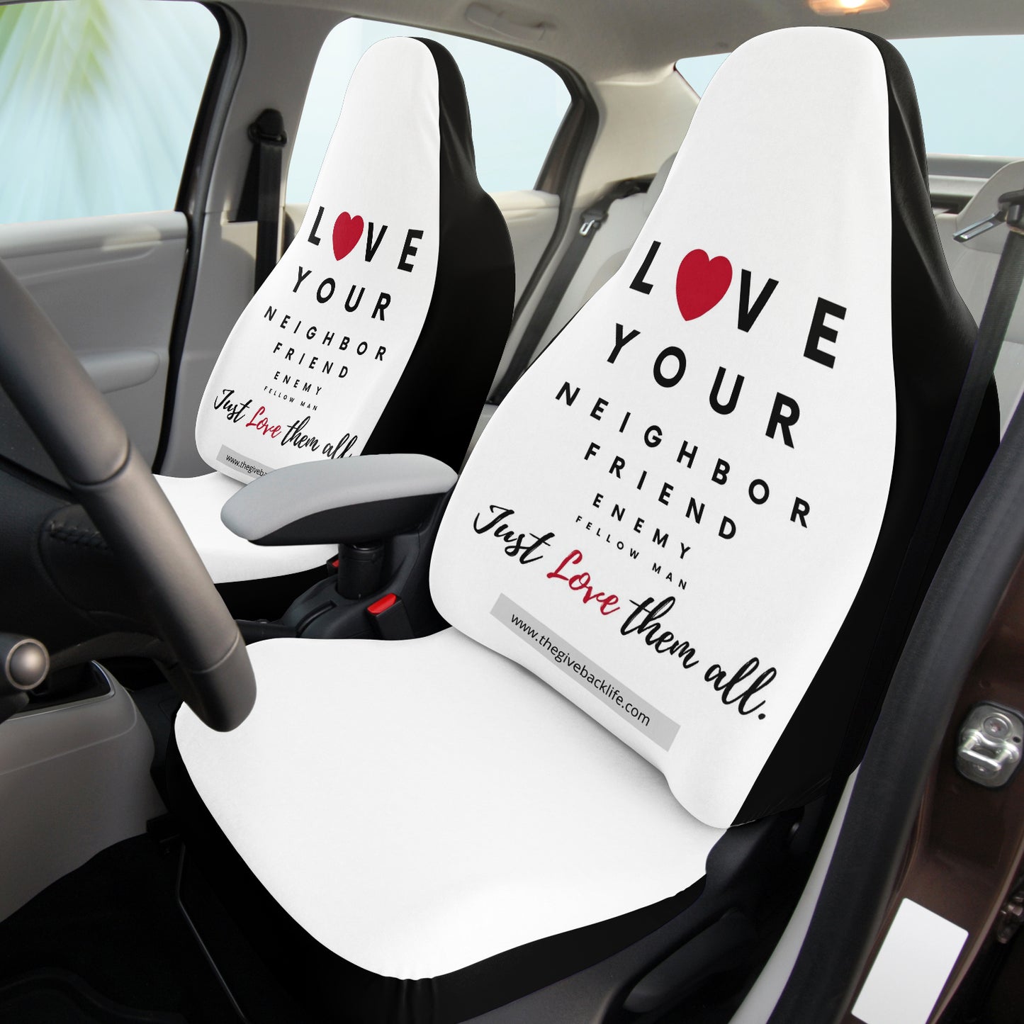 Love Thy Neighbor Automobile Seat Cover