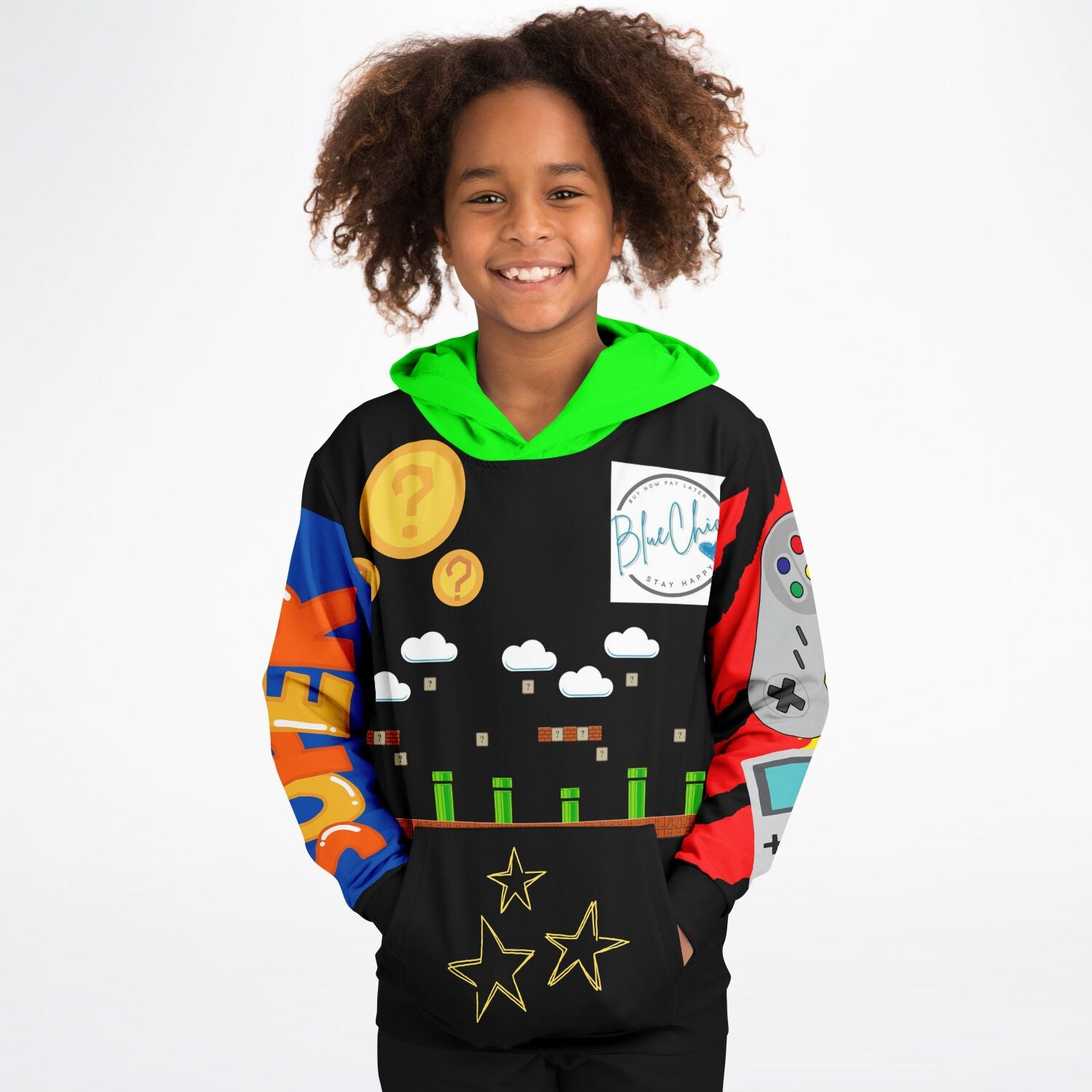 90's Video Gamer Kid's Premium Hoodie 