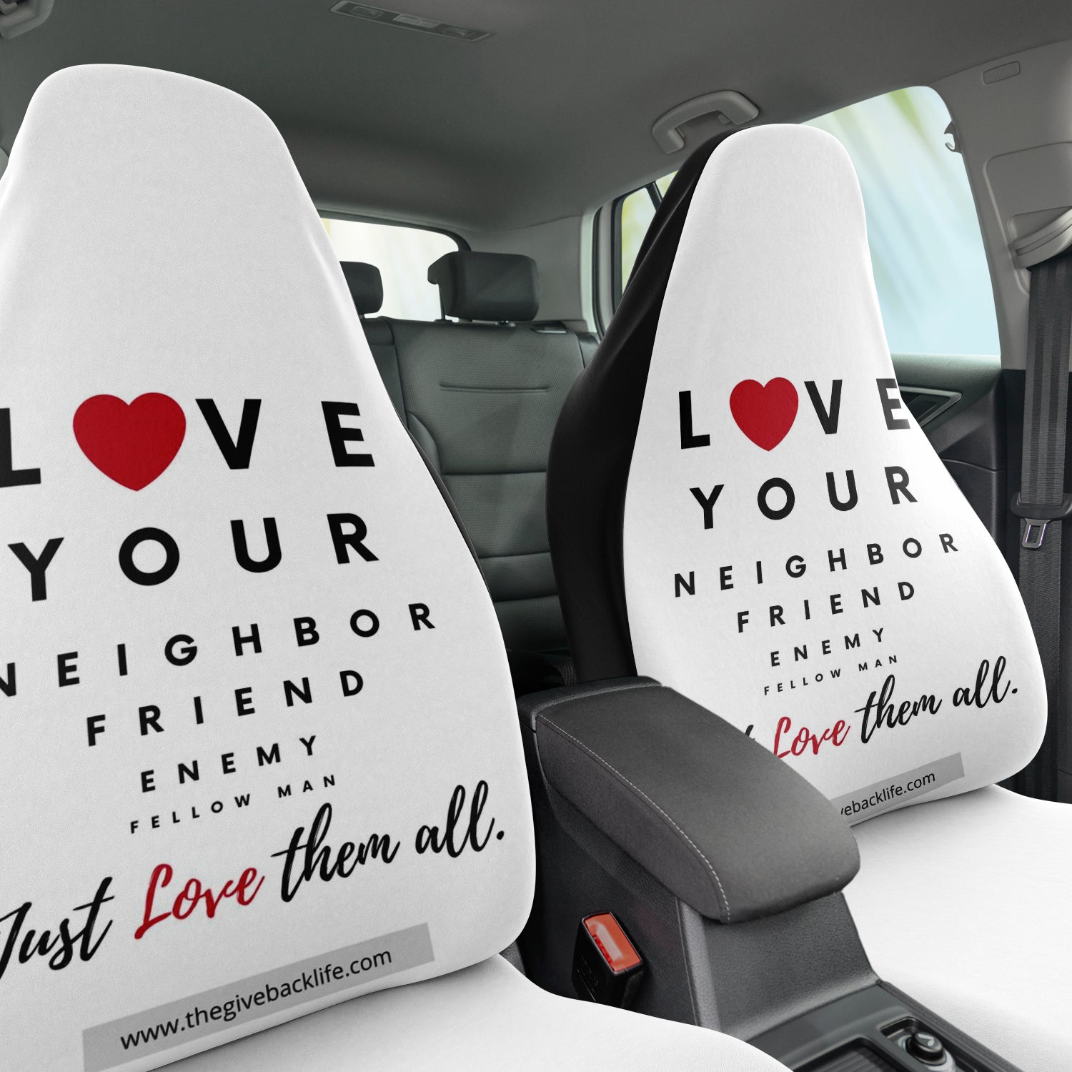 Love Thy Neighbor Automobile Seat Cover