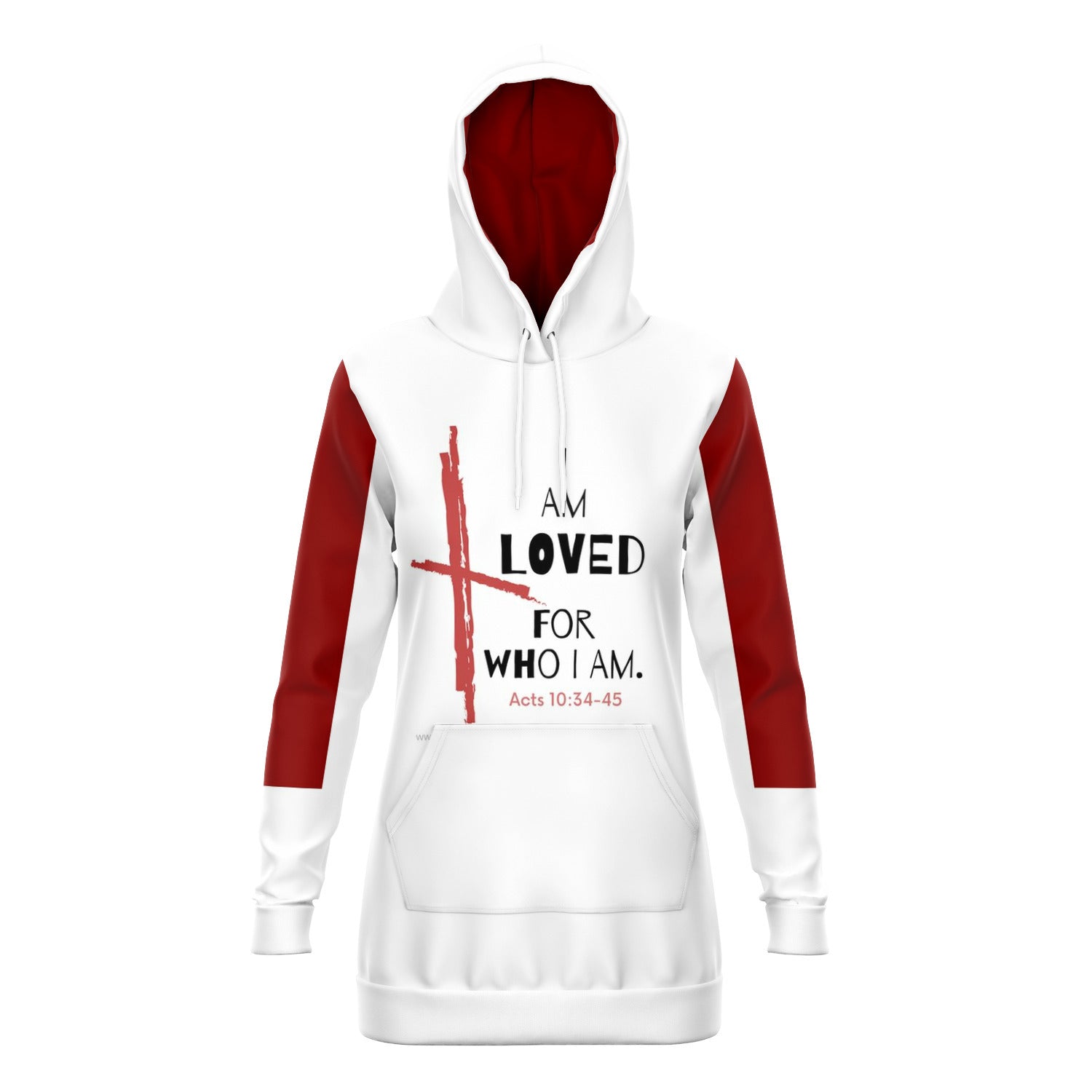I am Loved For Who I Am - Longline Hoodie 