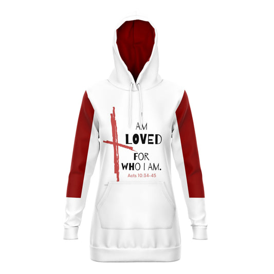 I am Loved For Who I Am - Longline Hoodie 