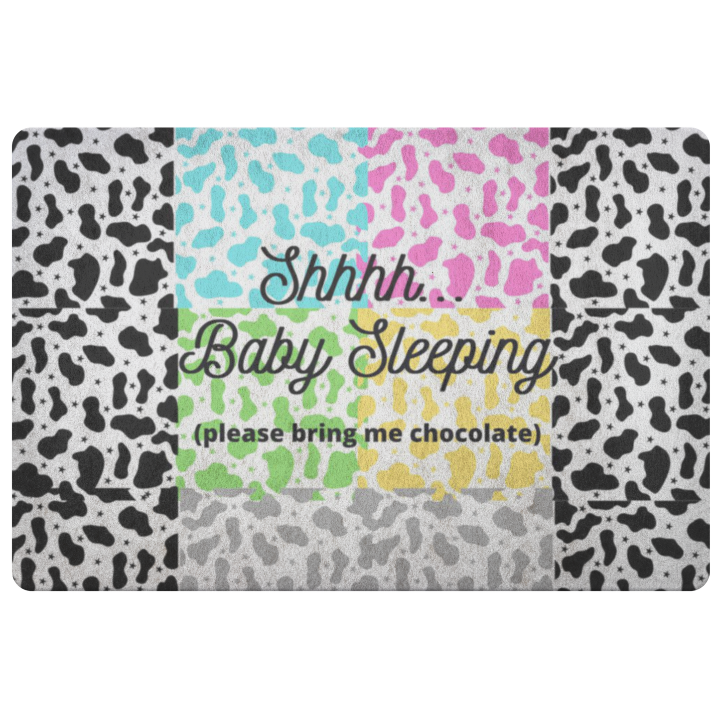 New Mom Gift- Shhhh Baby Sleeping Doormat