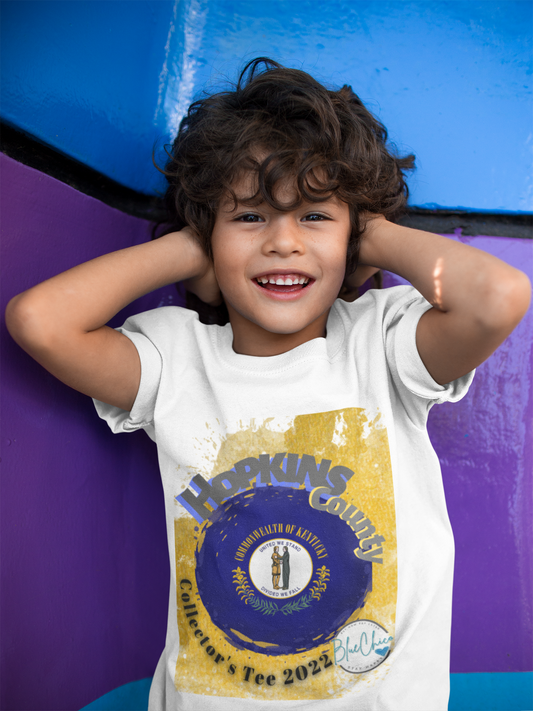 Hopkins County Collector Tee for Kids Abstract Design: Softstyle