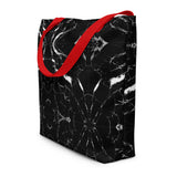 Black Marble Oversized Hand Bag 